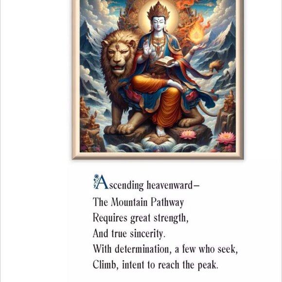 MAUKA WAY (The Mountain Path) Buddhist Poetry Art Teachings Spiritual Gift Book - Picture 8 of 16